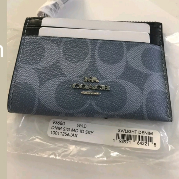 NWT COACH MINI SKINNY ID CARD CASE - Picture 4 of 11